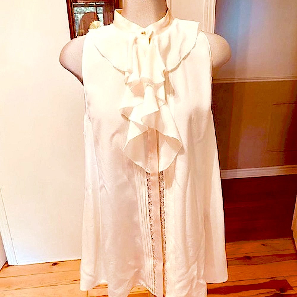 Roberto Cavalli Sleeveless Silk Blouse